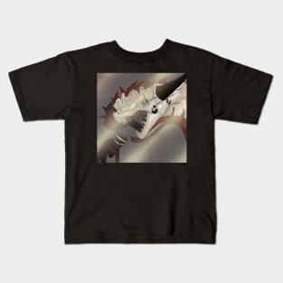 Rockstar dragon with Background Kids T-Shirt